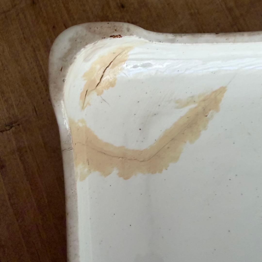 LONGWY フランスアンティーク ツバメ 鍋敷き 補修歴あり