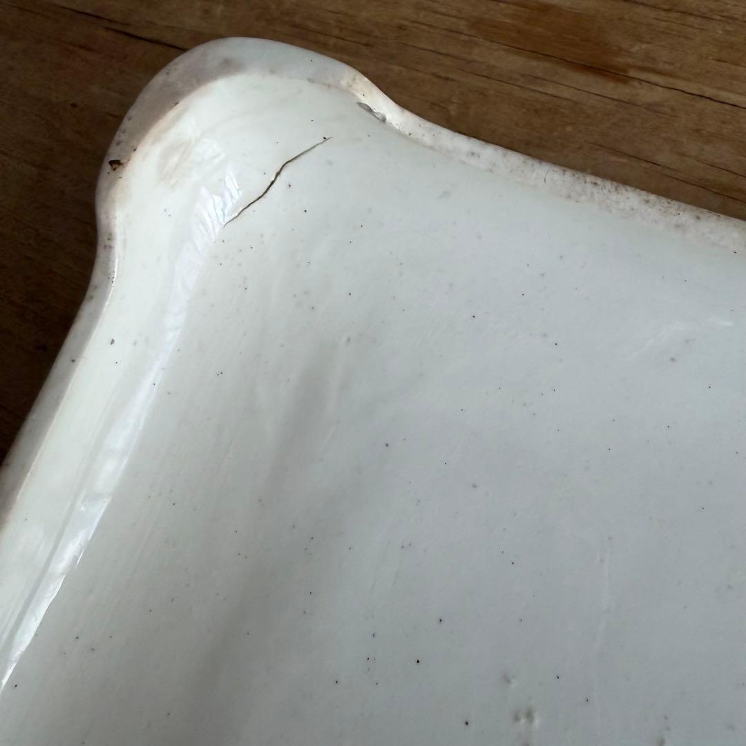 LONGWY フランスアンティーク ツバメ 鍋敷き 補修歴あり