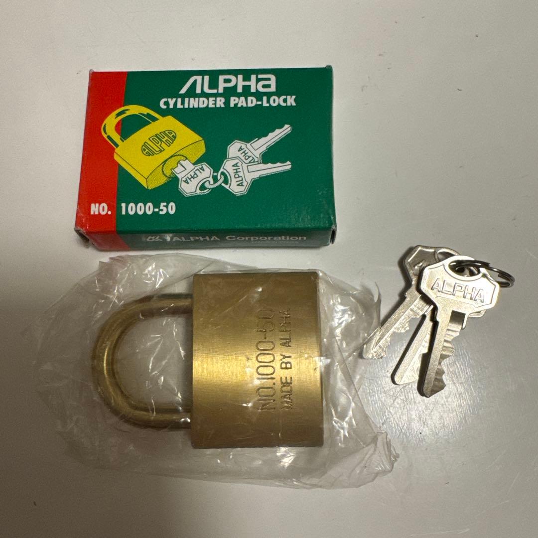 ALPHA アルファ 南京錠 1000-50