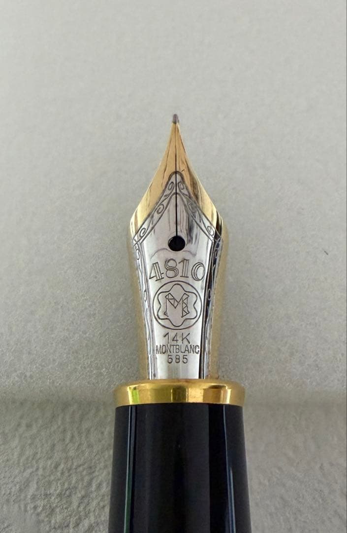 【美品】モンブラン　マイスターシュテック　万年筆　EF 14k インク付