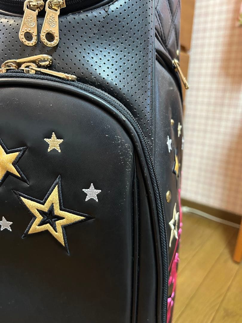 Mizuno レディース キャディバッグ 黒 ピンク