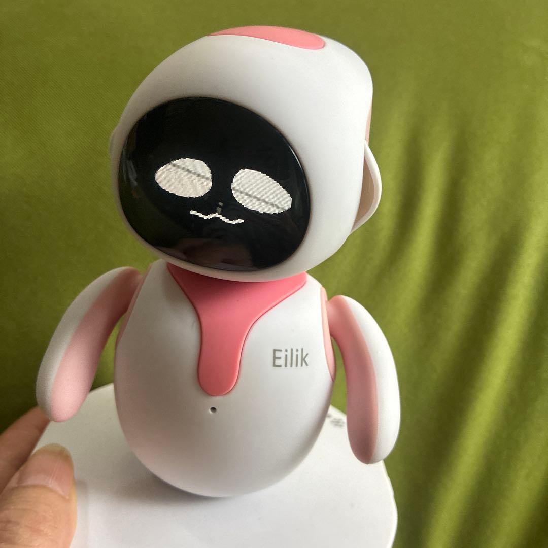 美品　Eilik アイリック　ピンク デスクトップボット
