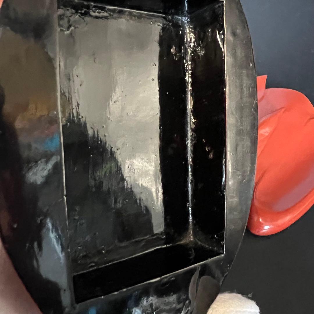 ◎古道具 庵々◎江戸-明治期 輪島塗 鶴形 蓋物◎時代物侘び寂び和置物 朱塗骨董