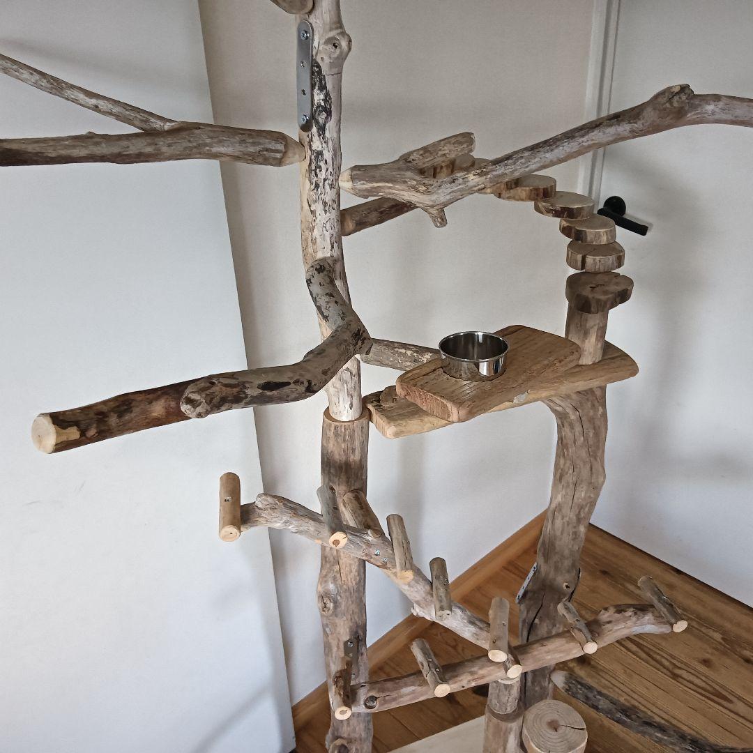 びぐ バードアスレチックジム大型 天然木 自然木 流木 インコ おもちゃ