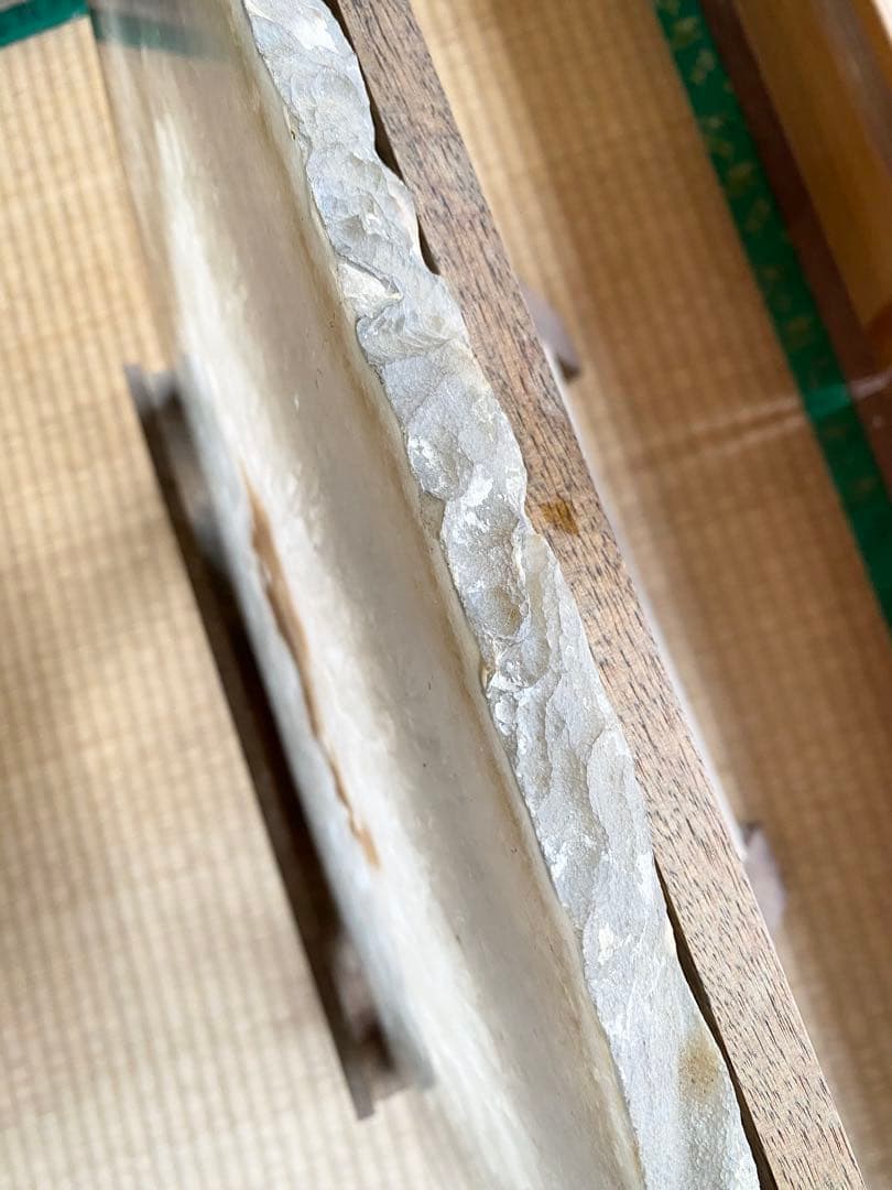 ブラジル産水晶特大スライス品　57cm×38cm 厚さ22mm 重さ約9.5kg