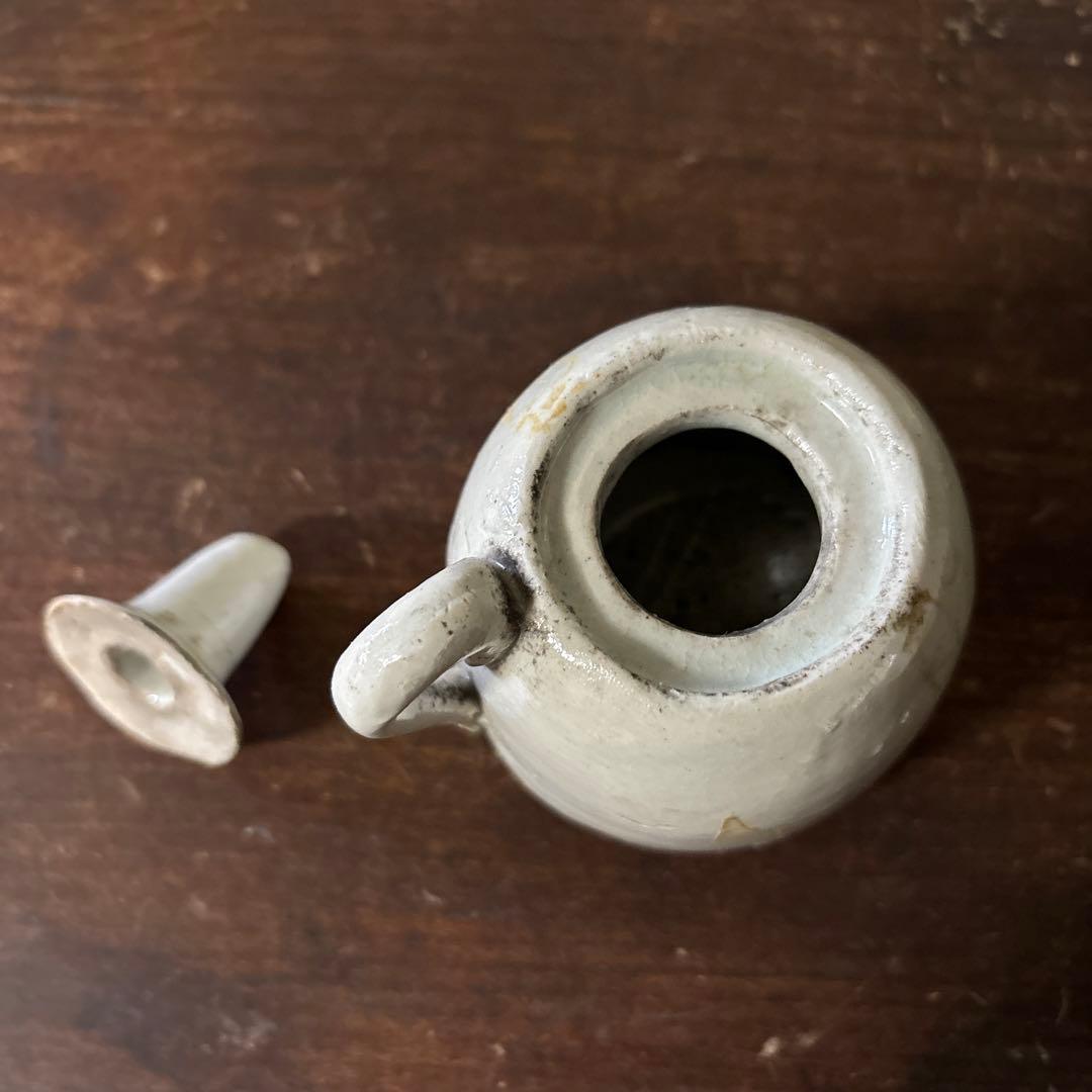 李朝灯火器　油壺　韓国アンティーク　朝鮮古美術　古民芸　骨董　古道具　スッカラ