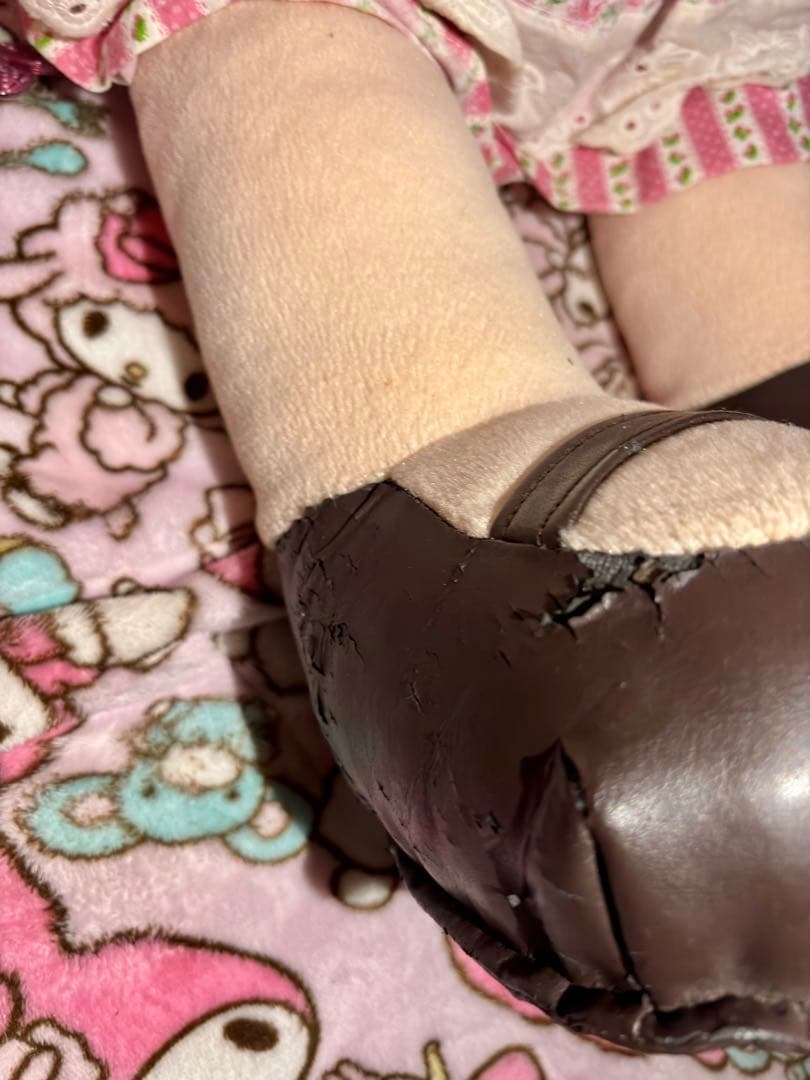 不二家ぺこちゃん　シリアルナンバー入り大型ぬいぐるみ