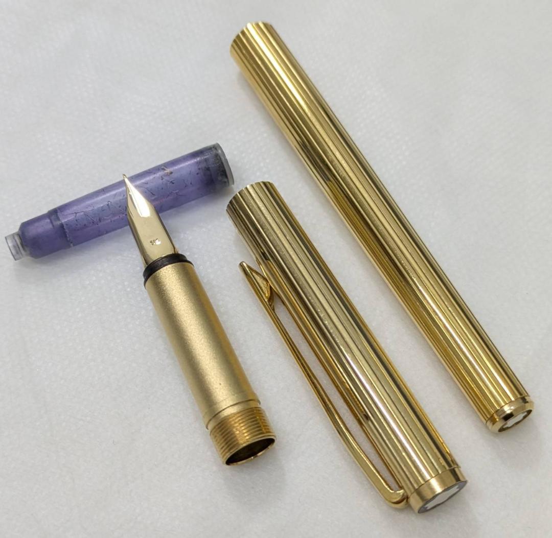 MONTBLANC モンブラン 万年筆 K14 ゴールド ノブレス カートリッジ