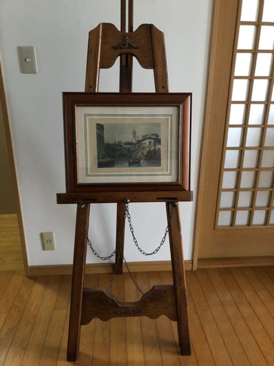 木製イーゼル　アンティーク調