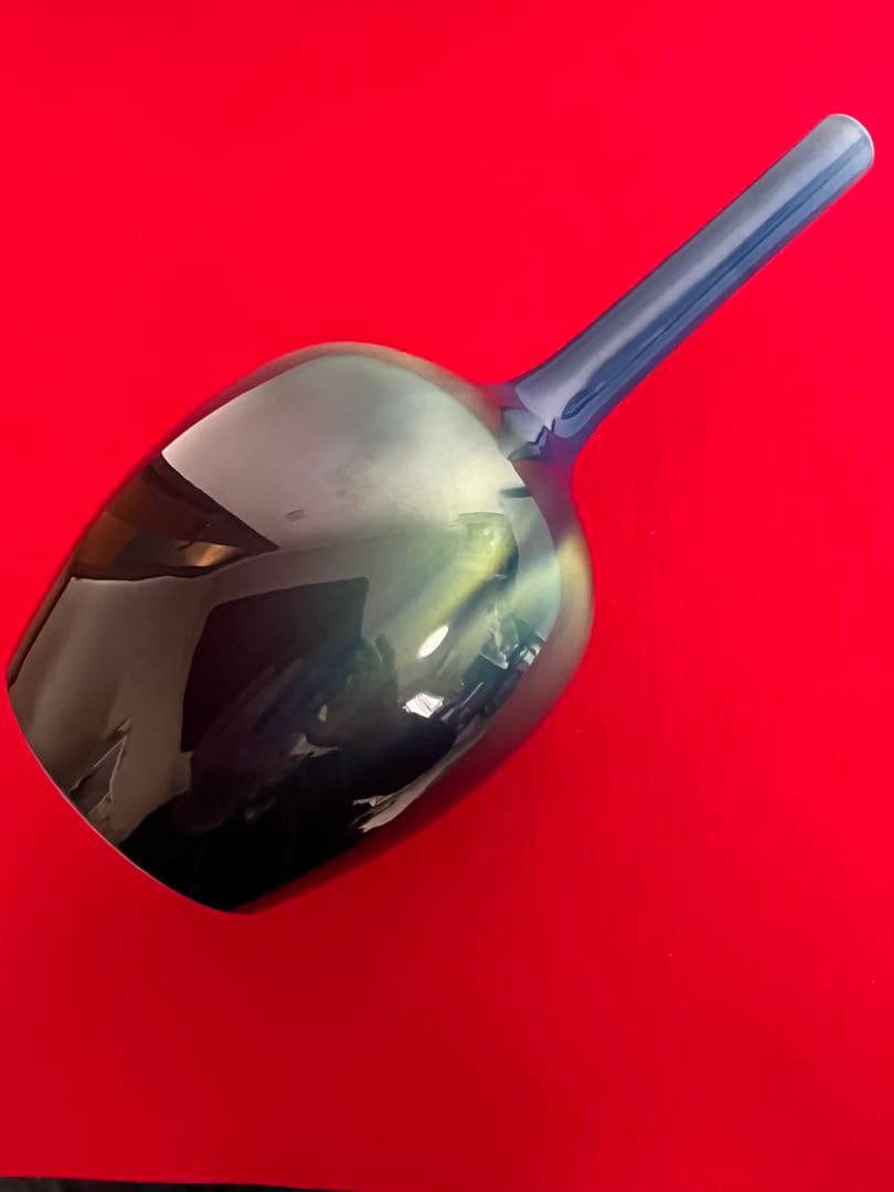 人間国宝 柳雨軒 三代 徳田八十吉 碧明釉 花入 約27.5cm 管理T242