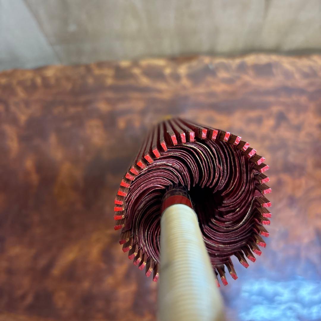 赤い和紙傘 羽二重傘　蛇の目傘　日本傘　0120o76