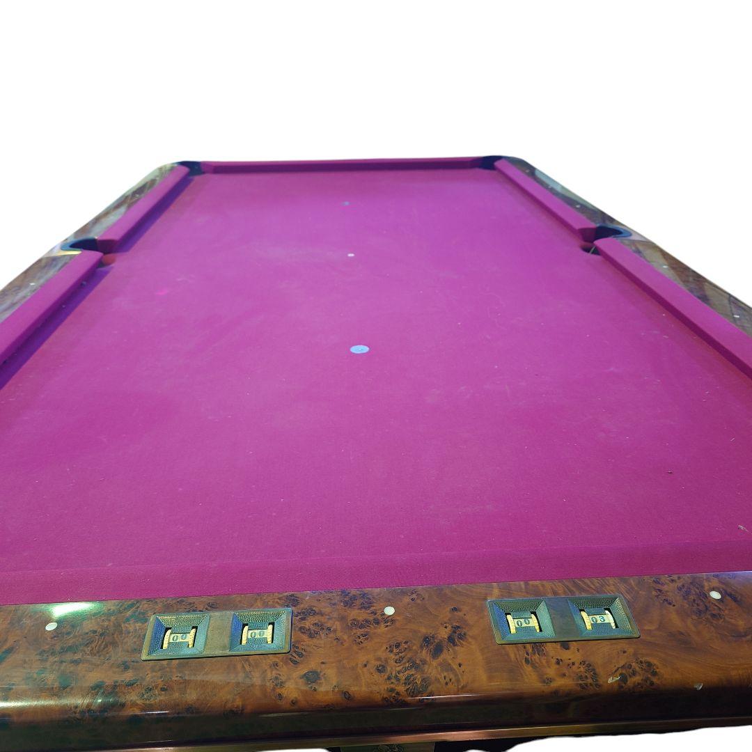 最終値下！！ビリヤードテーブル 赤 フェルト 　0262◇