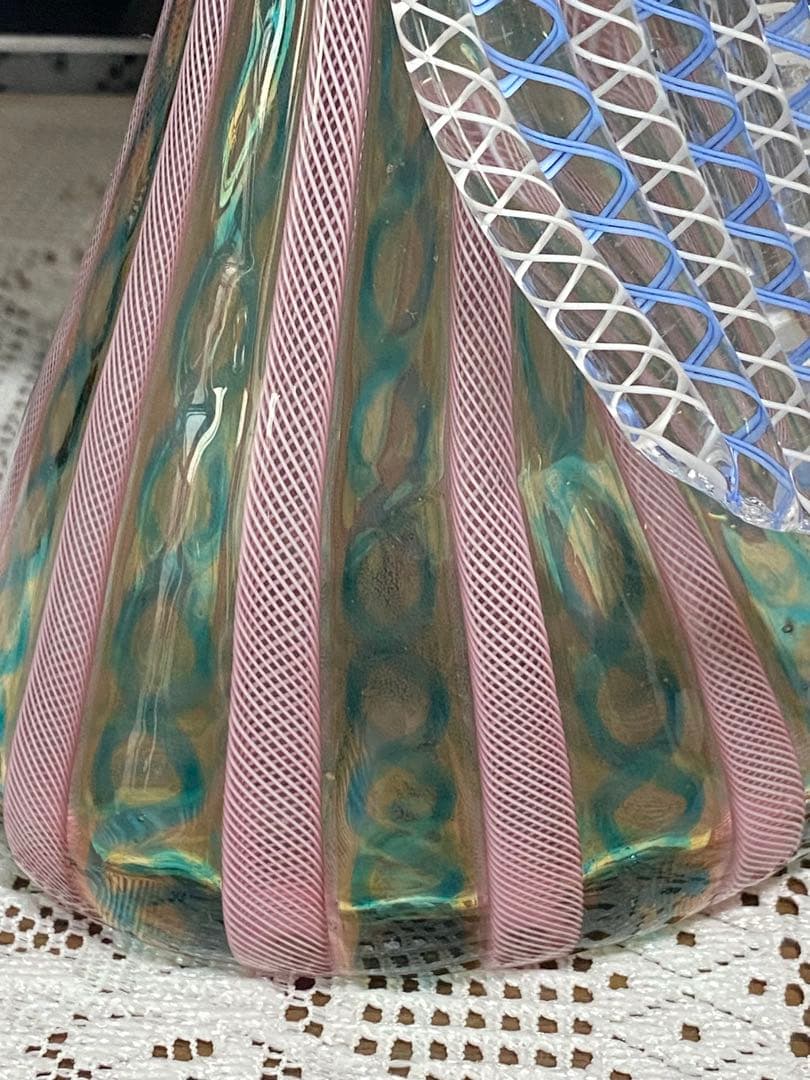 ♦️珍物レア物ムラーノ島 ムラーノグラス マリア像人形 イタリアベネチア骨董品