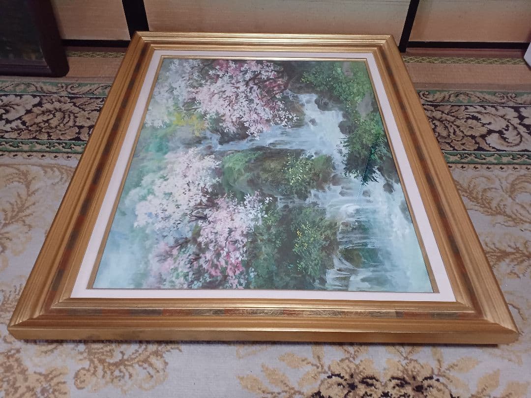 徐波　「春の息吹」 油彩　P15号　中国美術家協会　中国遼寧省　三越個展10回