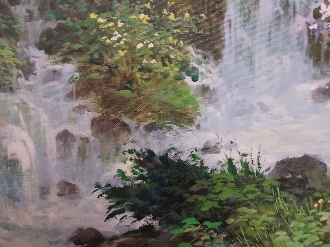 徐波　「春の息吹」 油彩　P15号　中国美術家協会　中国遼寧省　三越個展10回