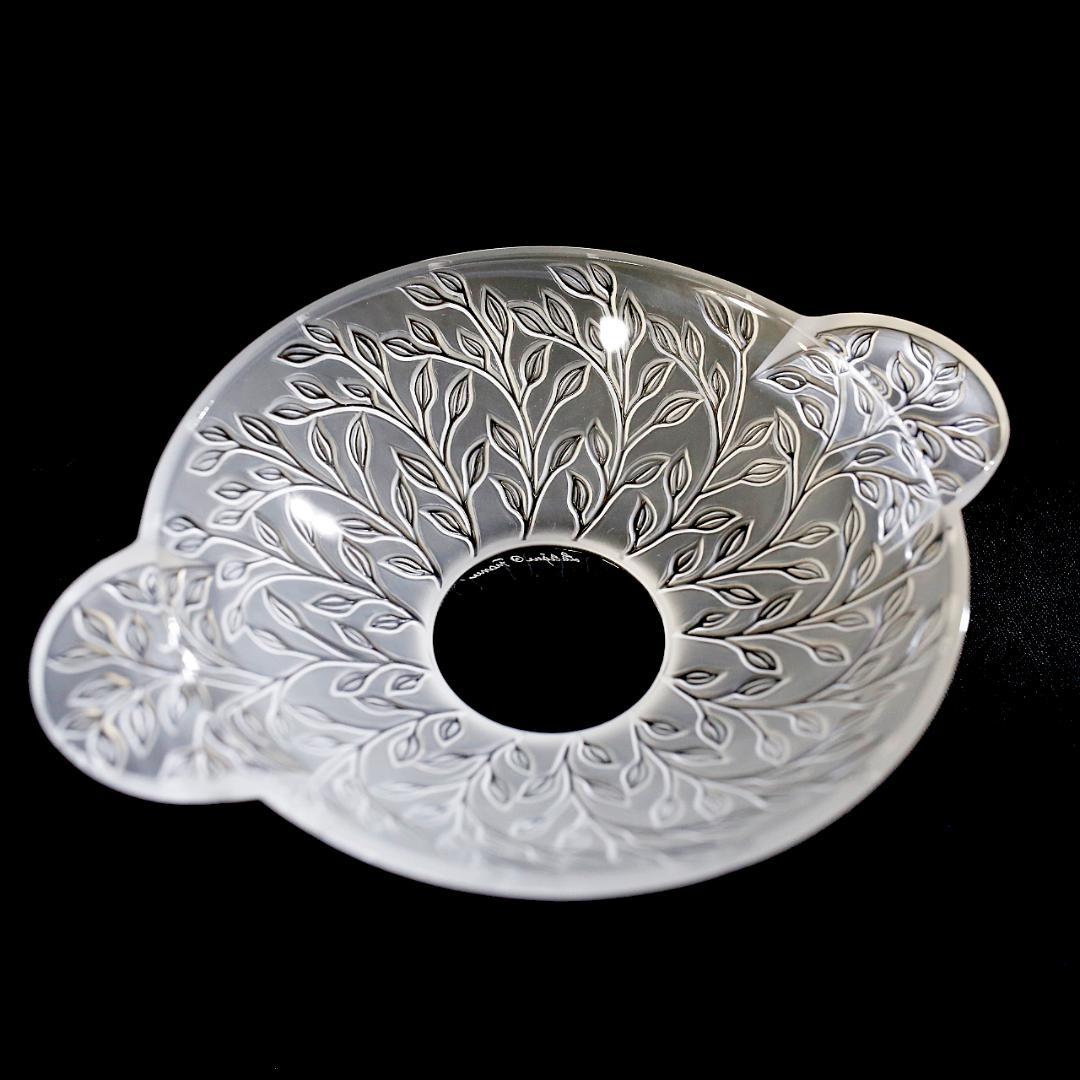 【極美品 送料込】ラリック クリスタル ボウル シェブレフォイユ LALIQUE