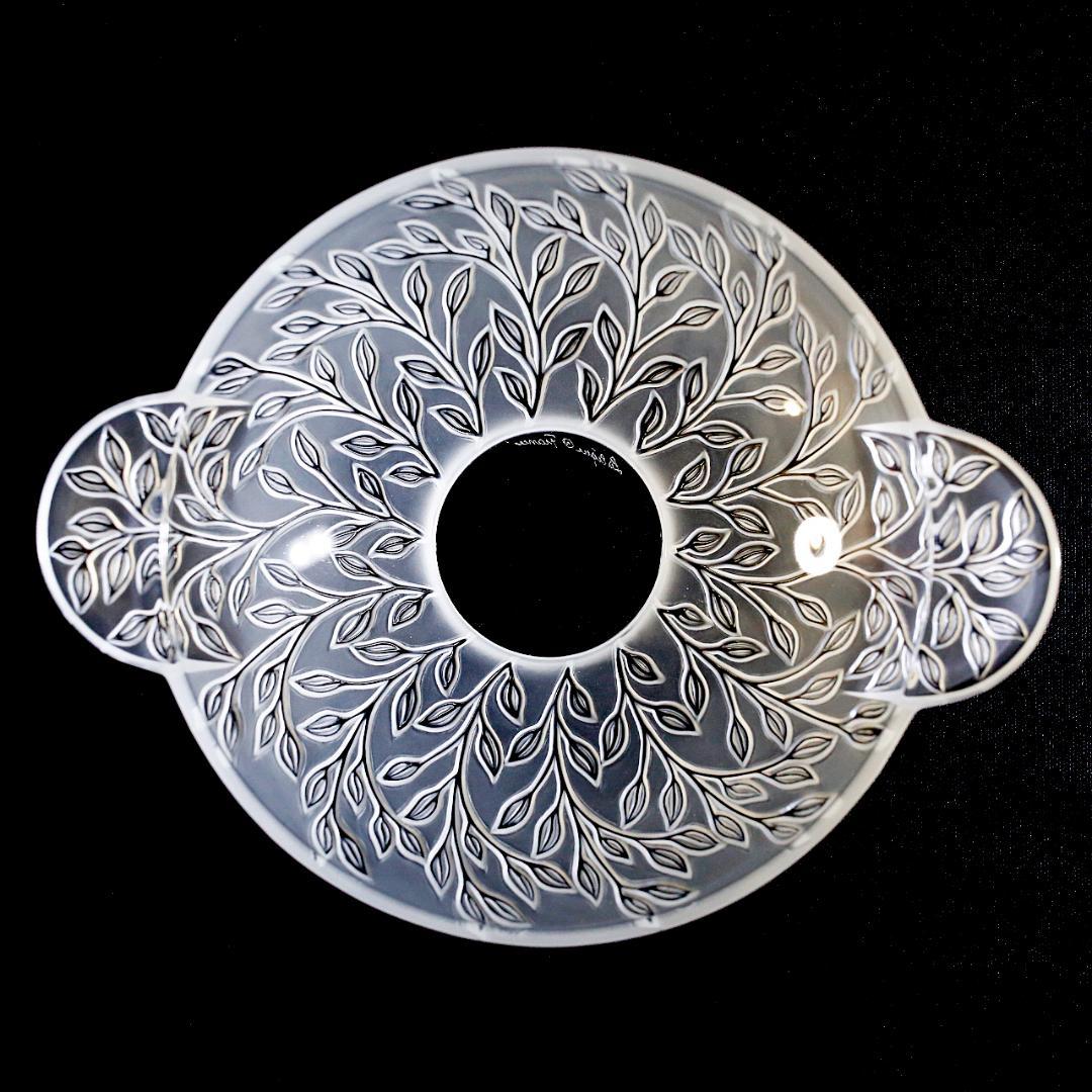 【極美品 送料込】ラリック クリスタル ボウル シェブレフォイユ LALIQUE