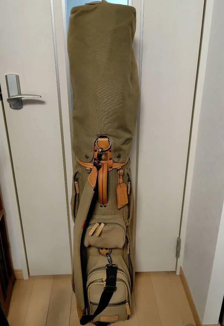 帆布製　オリーブグリーン ゴルフバッグ・キャディバッグ