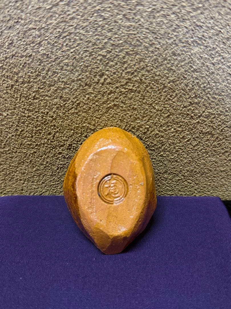 九代、八代大樋長左衛門合作　鯛香合　共箱