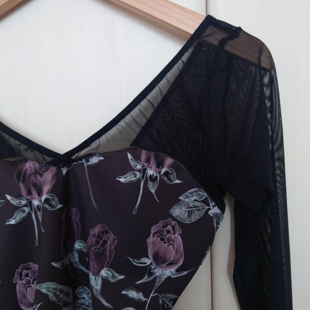 stinaレオタード Noire Rose espresso　サイズM