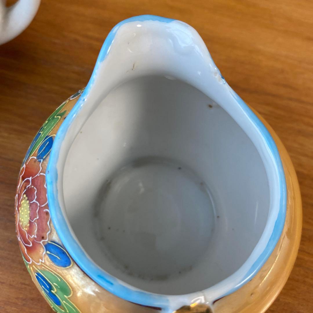 オールドジャパン　英国里帰り　ラスター彩　盛り上げ　チルドレンズ　ティーセット