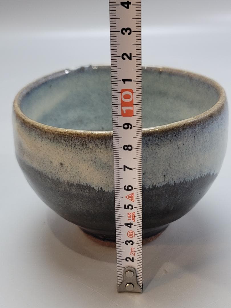 浜田晋作 造 掛合釉茶碗 共箱 未使用 DT551