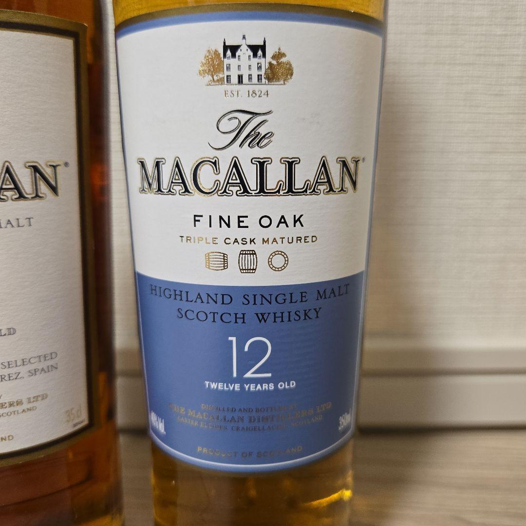 マッカラン12年　シェリーオークカスク　 旧ボトル　ハーフ　ファインオーク