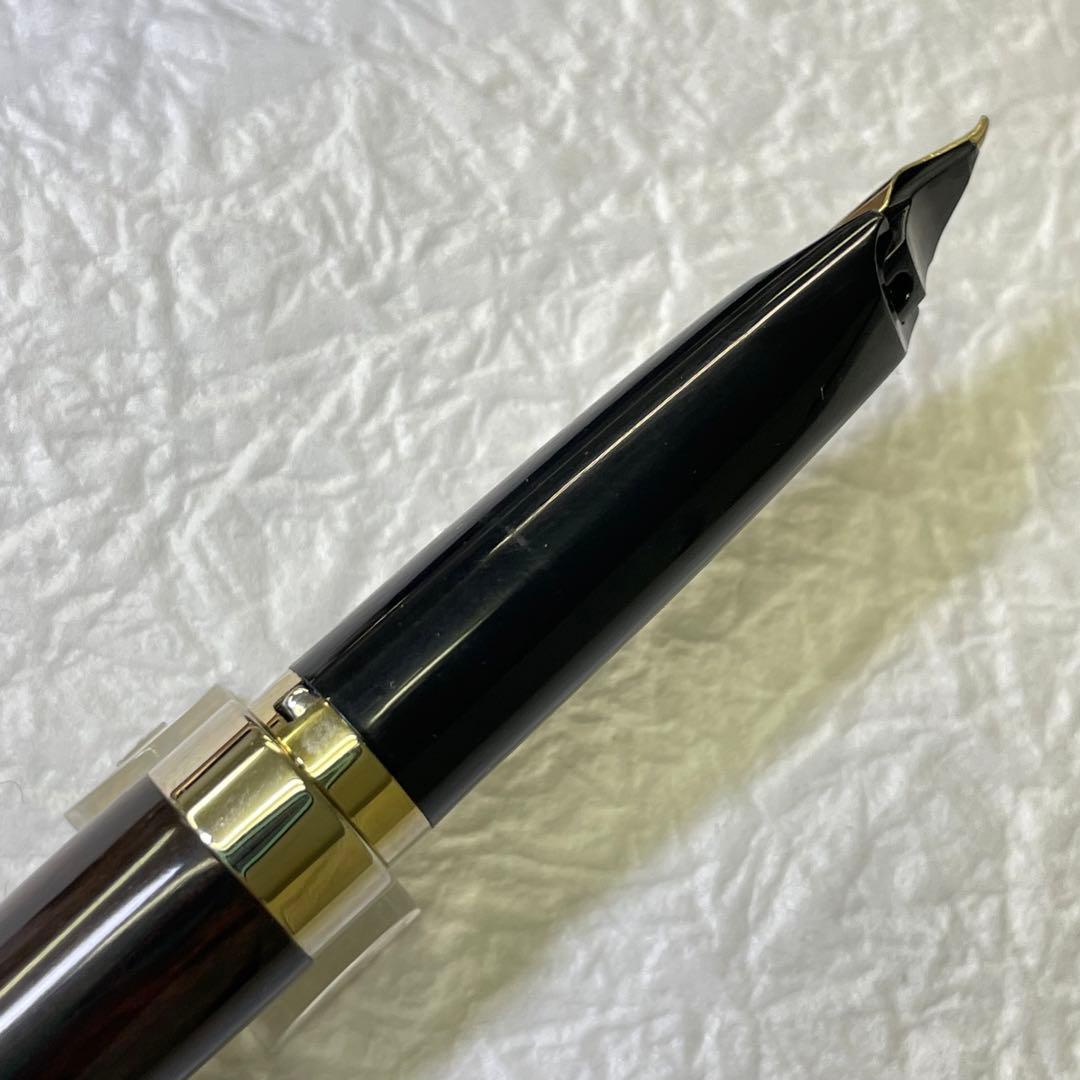 セーラー万年筆 黒壇 加賀蒔絵 田村一舟 18K 中字 長原宣義 長刀研ぎ