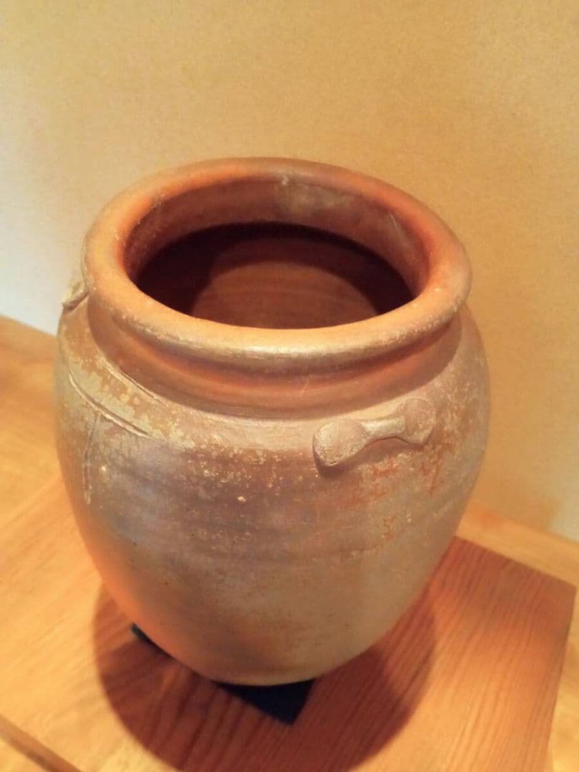 【真作 桃山期名品】「古備前三耳種壷」 桃山時代 　鑑定委員会鑑定書付