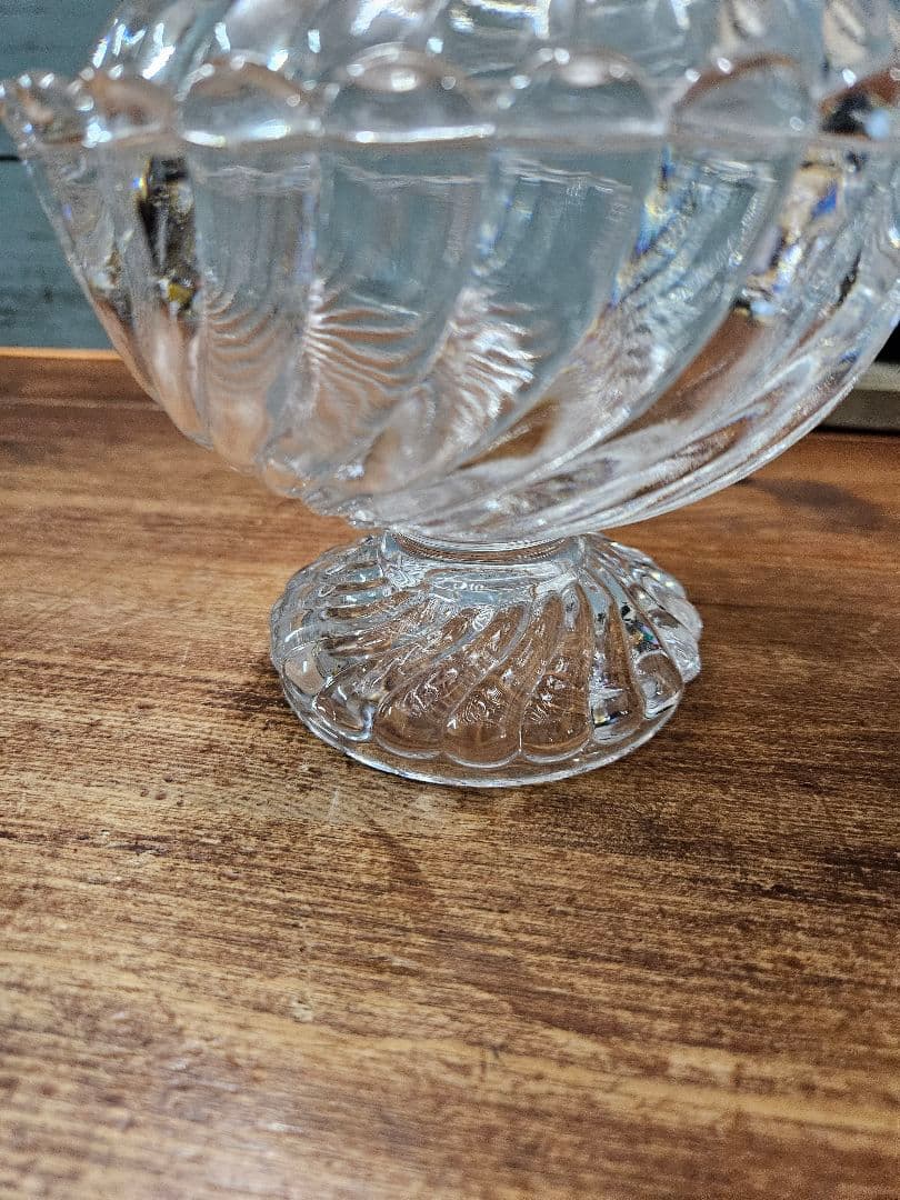 美品☆オールドバカラ BACCARAT バンブー ボンボニエール 蓋付き ポット