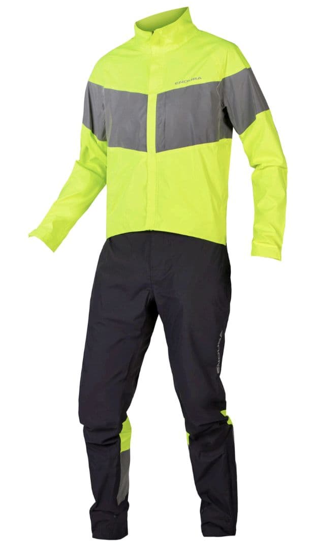 エンデュラ アーバンラミネート ウォータープルーフワンピース レインスーツ L