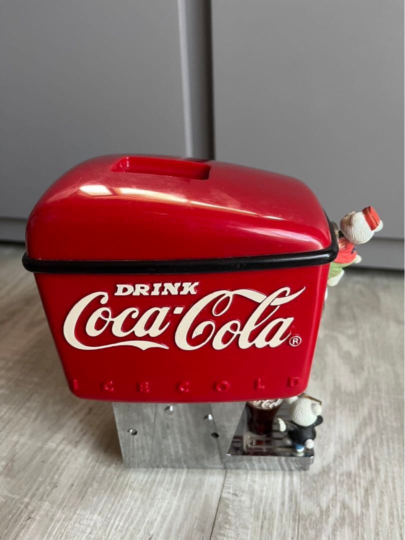 アメリカビンテージ光って動くコカコーラソーダショップミュージックボックス1991