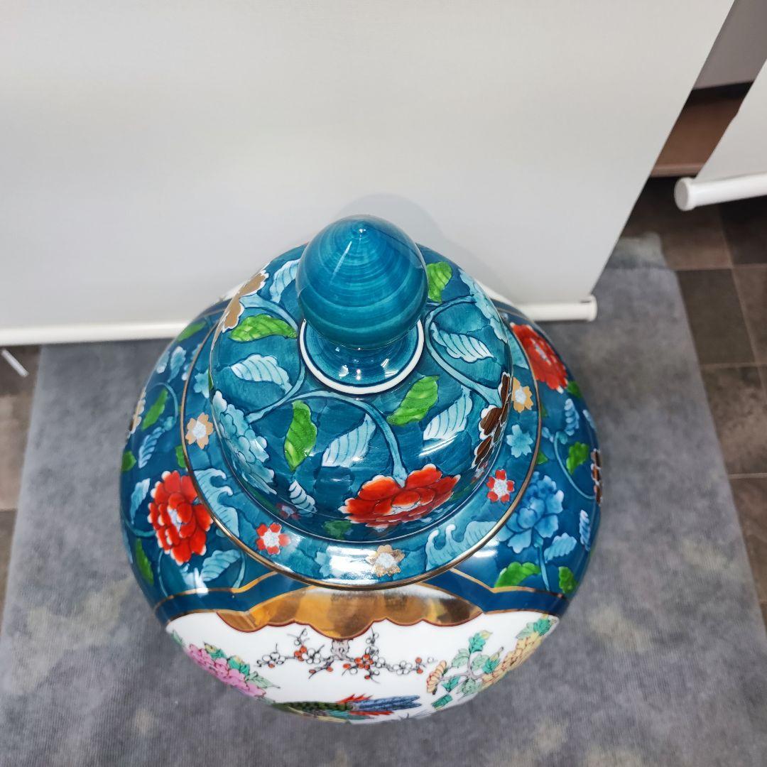 有田焼　金龍窯　博山作　壷　壺　幅奥行き約30cm　高さ約50cm