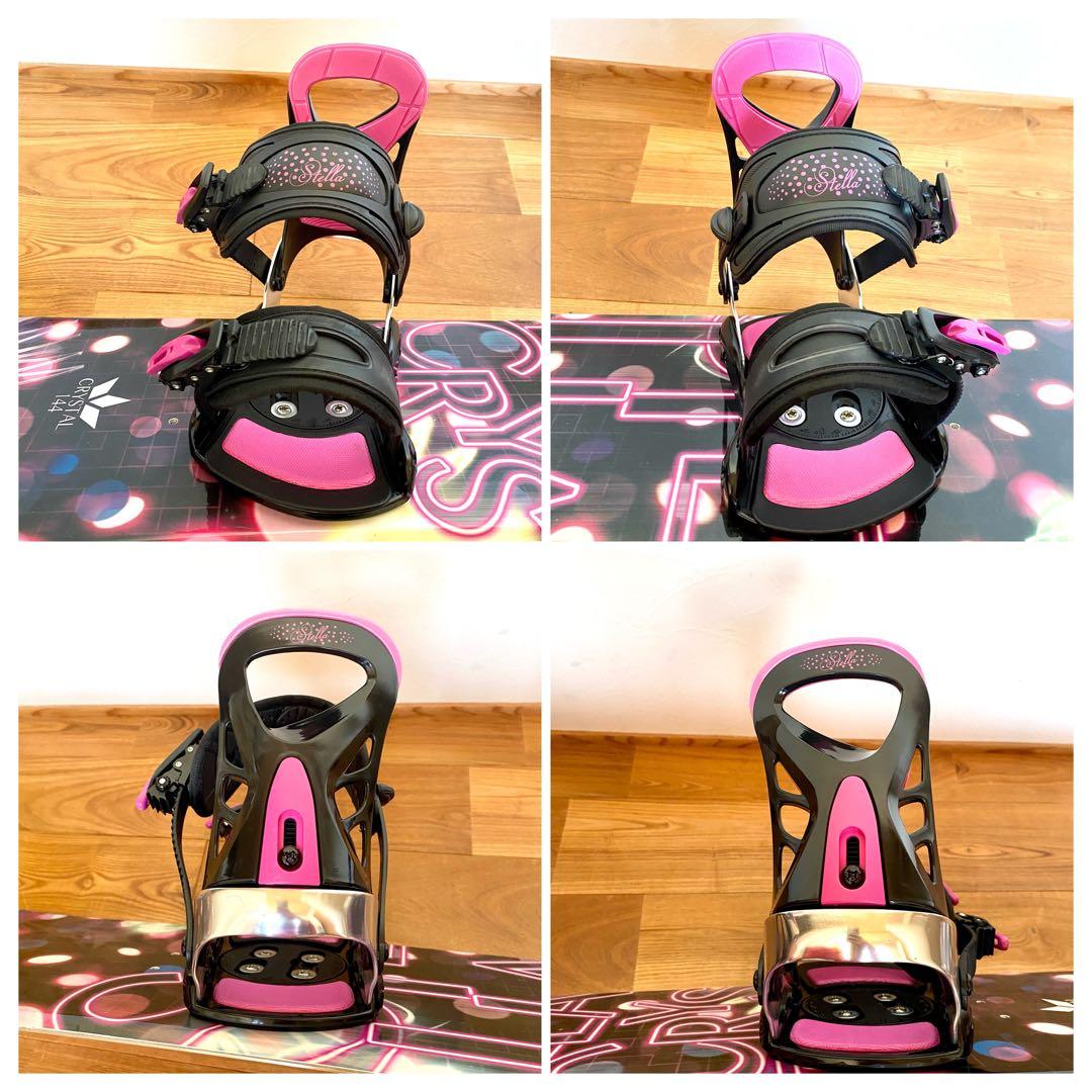 レディース スノボ4点セット ボード 144cm ブーツ 25cm バイン 袋