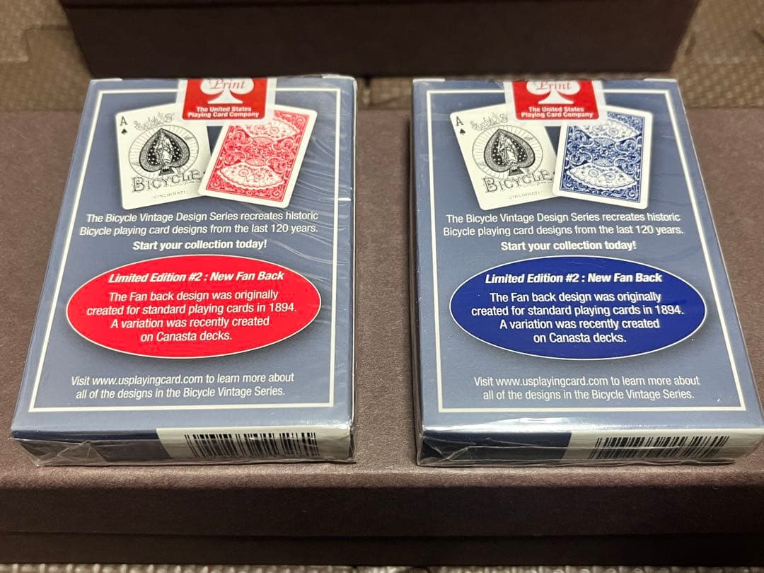 レアデック　New fan back 1st print 赤&青