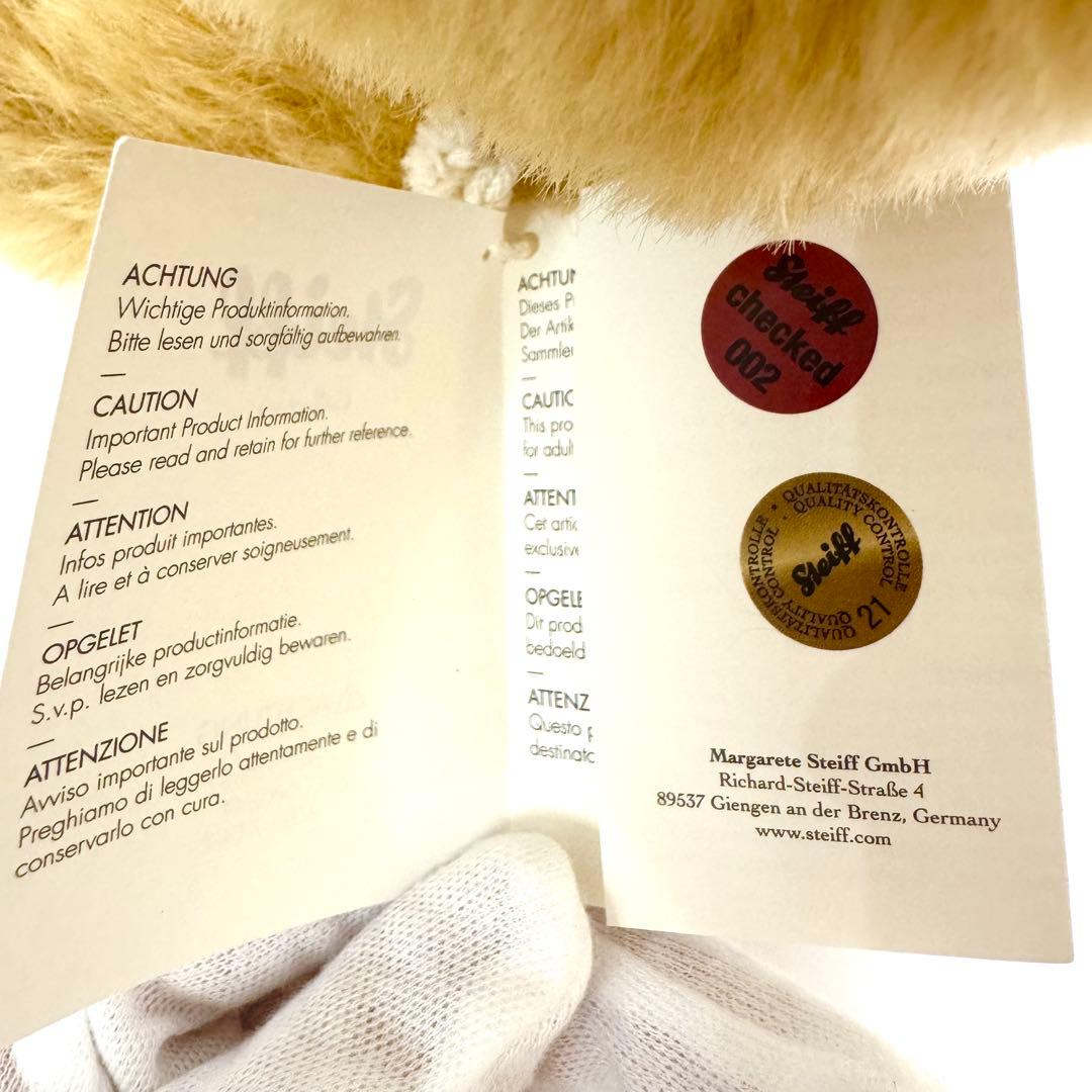500体限定✨極美品✨元箱・タグ付✨Steiff シュタイフ ユニベア モカ