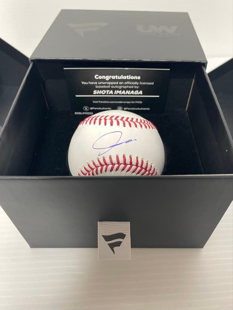 今永昇太　直筆サインボール Fanatics & MLB 公式ホログラム付き