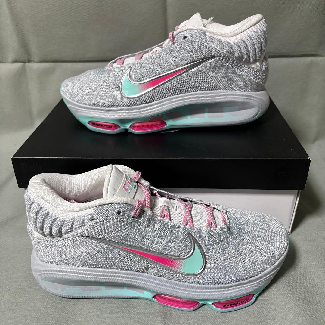 ナイキ　G.Tハッスル3 グレー　グリーン　ピンク　緑　28.0