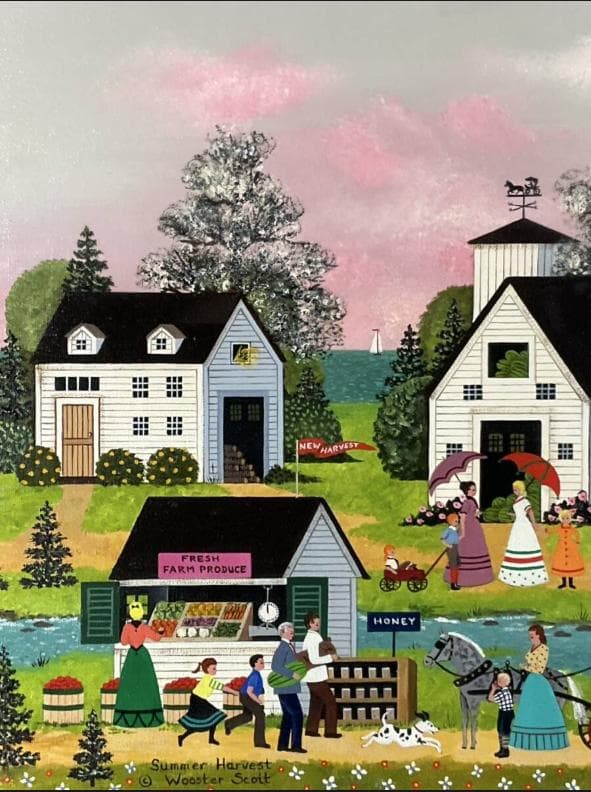 【260万円販売】ジェーン・ウースター・スコット油彩原画