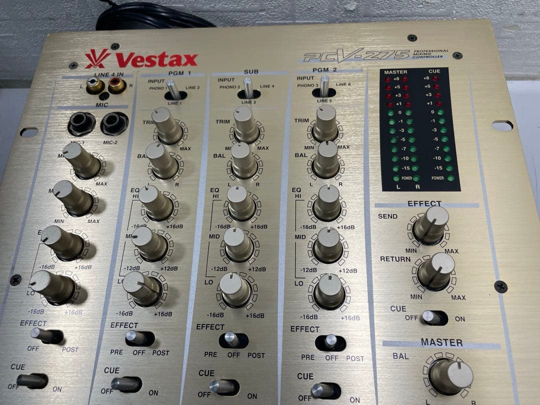 VESTAX ベスタクス　PCV-275 フェーダー、内部メンテナンス