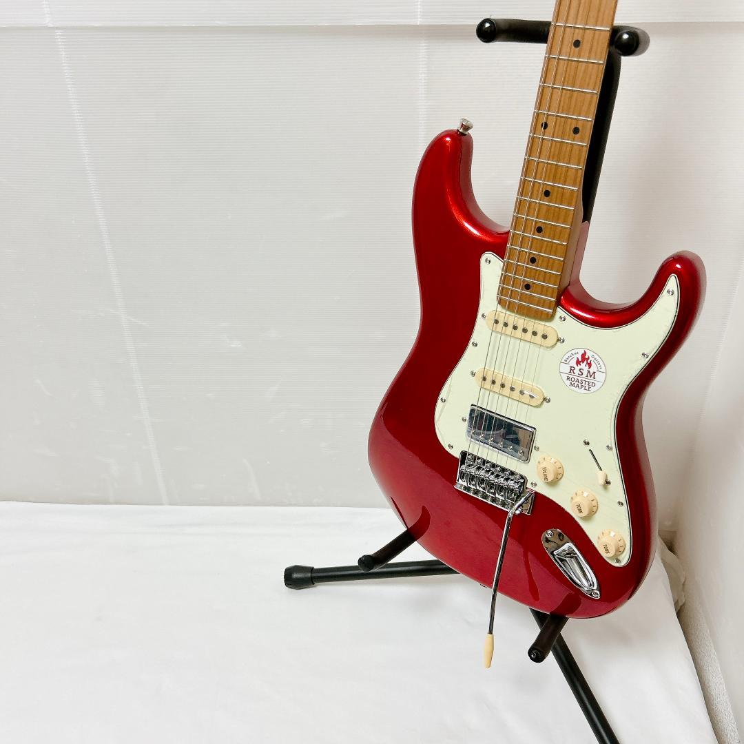 美品 Bacchus バッカス BST-2-RSM ストラト SSH レッド