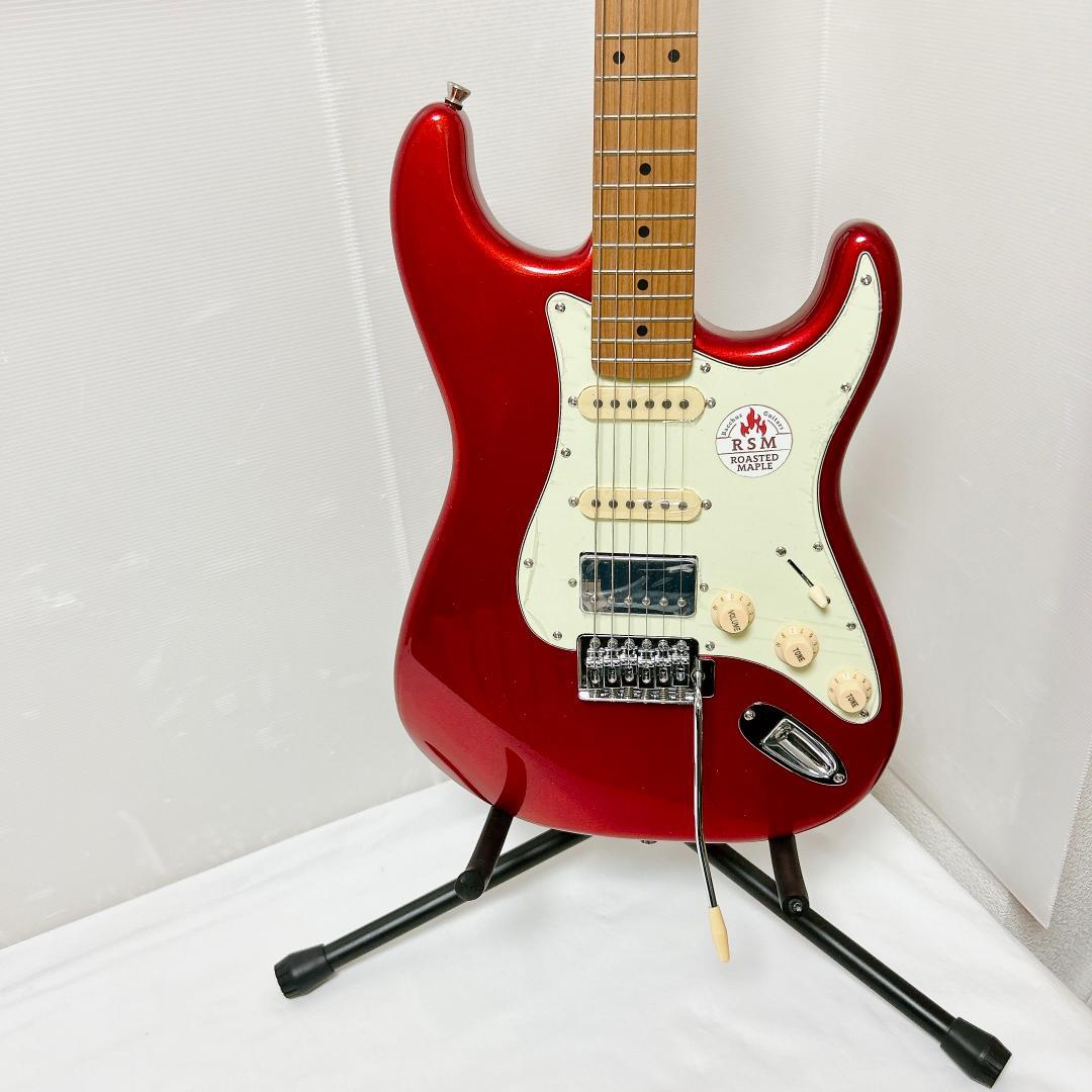 美品 Bacchus バッカス BST-2-RSM ストラト SSH レッド