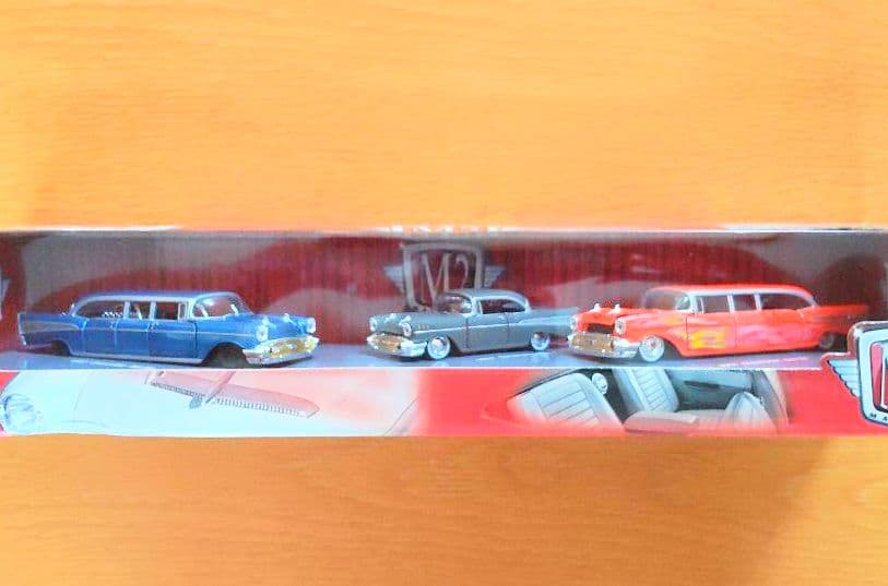 M2machines 1957 Chevrolet Bel Air 3台セット