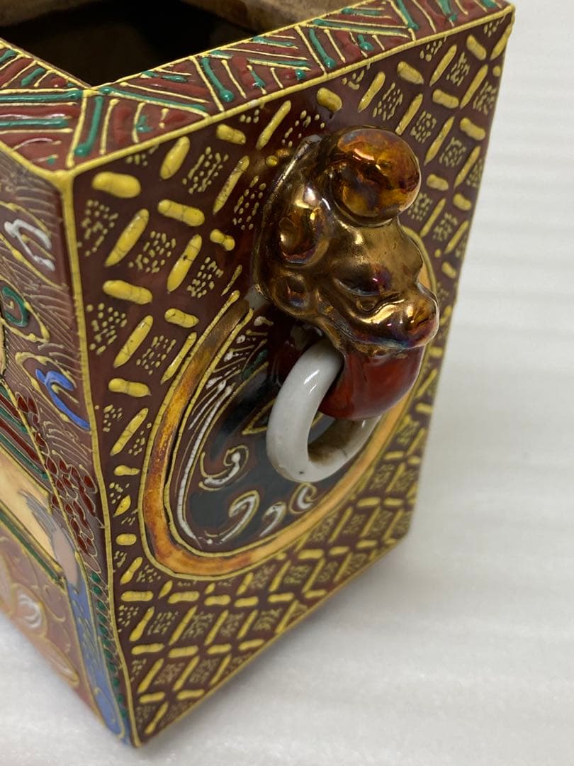 3-3034 香炉　薩摩焼　アンティーク