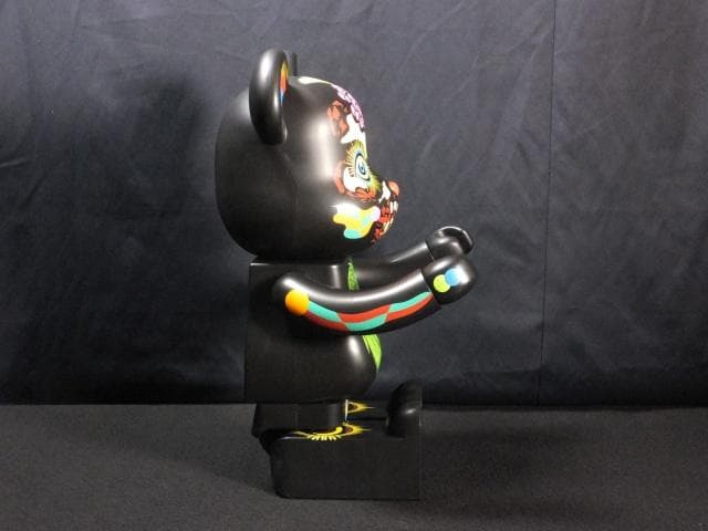 現代美術 田名網敬一　直筆サイン『BE@RBRICK 1000％黒』1205A