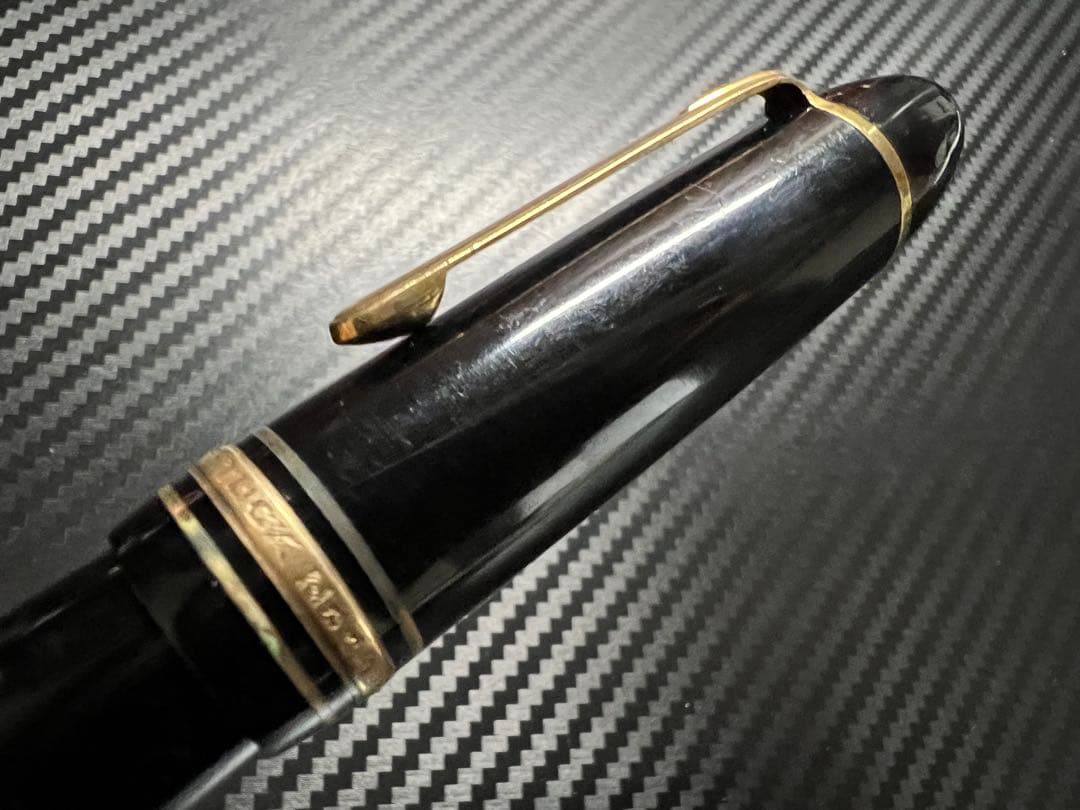 モンブラン 美品 縦溝ペン芯 149 18C 3帯 M 万年筆