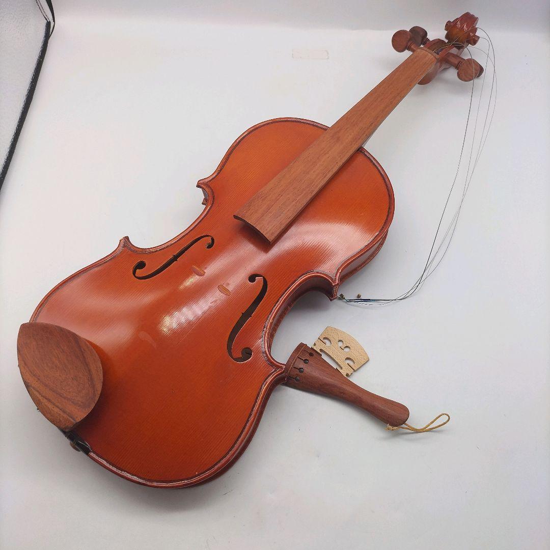 中華製◆木製バイオリン ケース付き 現状引渡　未整備　動作未確認