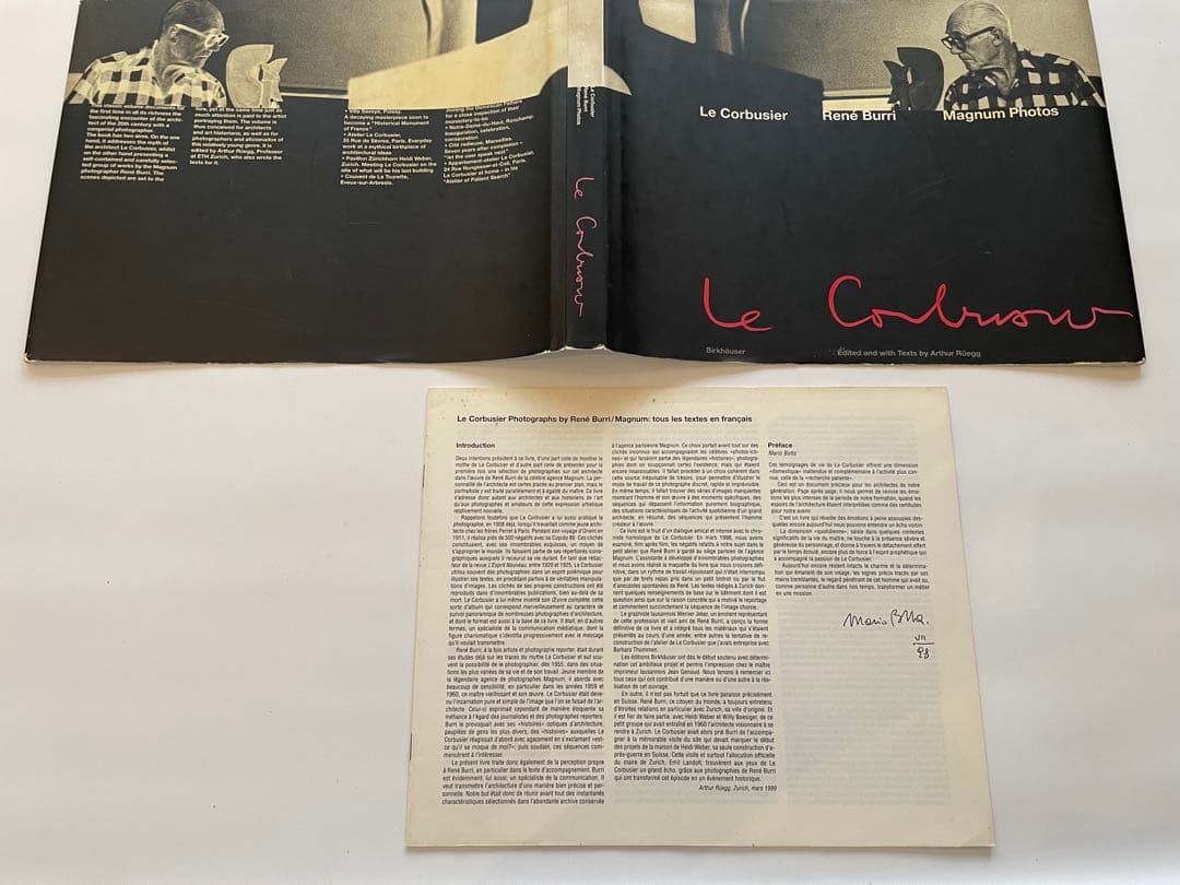 Le Corbusier ルネブリ　ル•コルビュジエ　Rene Burri 絶版