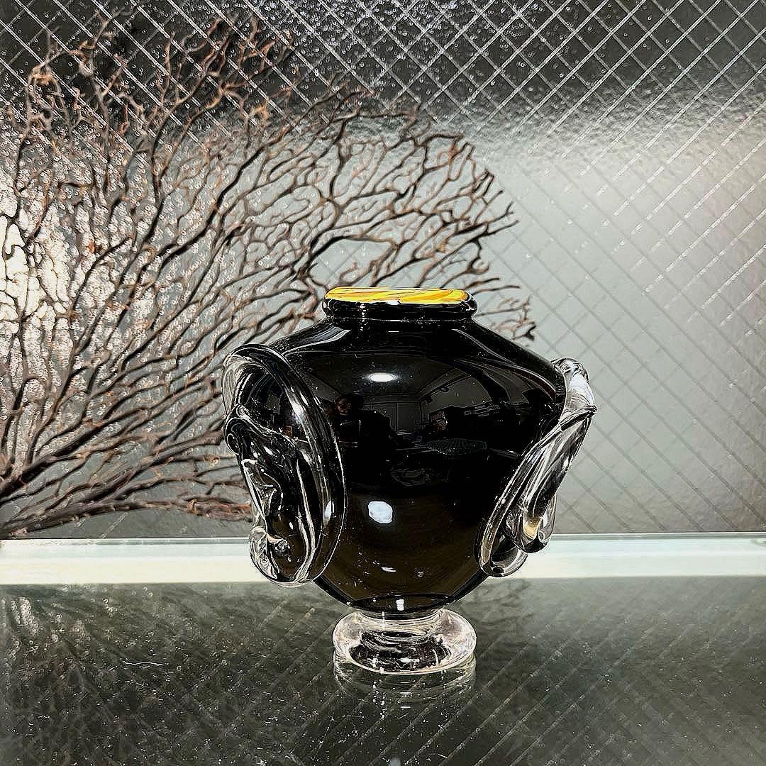 骨董　現代工芸　モダンアート　玉田恭子　雅硝子　花器　花入れ　花瓶　②