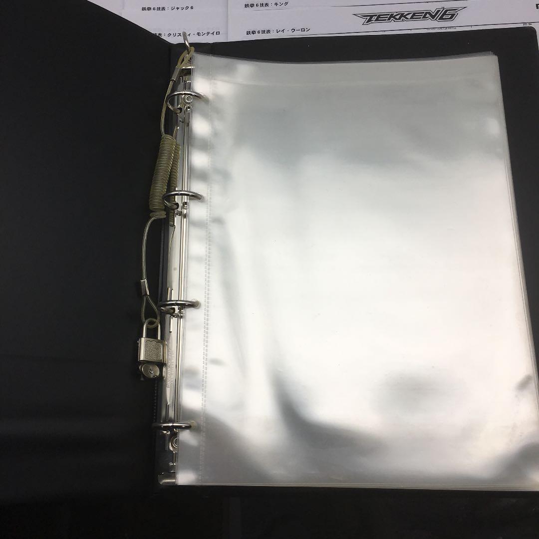 ★221 店舗用 鉄拳6技表ファイル&技表 バンダイナムコゲームス 非売品